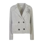 Grijze Sweaters voor Mannen Brunello Cucinelli , Gray , Dames