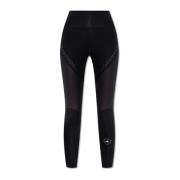 Leggings met hoge taille Adidas by Stella McCartney , Black , Dames