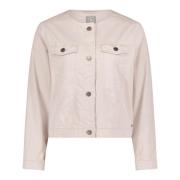 Denimjack met lange mouwen Betty & Co , Beige , Dames