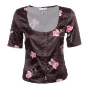 Blouses Ganni , Black , Dames