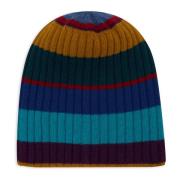 Gestreepte Blauwe Beanie Muts Gallo , Multicolor , Unisex