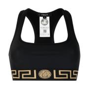 Zwarte Topwear voor Vrouwen Versace , Black , Dames