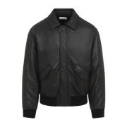 Zwarte Jas voor Mannen Aw24 Saint Laurent , Black , Heren