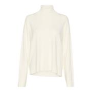 Snow White Gebreide Rollneck Trui My Essential Wardrobe , White , Dame...