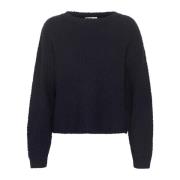 Blauwe Gebreide Pullover Trui My Essential Wardrobe , Blue , Dames