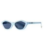 Blauwe Lens Zonnebril Jac42 C4 Jacquemus , Blue , Unisex