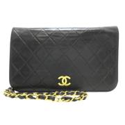 Pre-owned Leather chanel-bags Chanel Vintage , Black , Dames