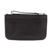 Elegante Nero Pouch Clutch Tas Giorgio Armani , Black , Heren