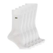 Vijf-pack sokken Lacoste , White , Heren