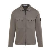 Walnoot Overshirt Licht Jackets Stone Island , Brown , Heren