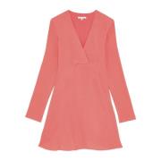 Jurk Essential viscose crêpe jurk Patrizia Pepe , Pink , Dames