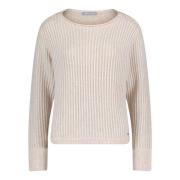 Chunky Gebreide Trui met Lurexdraad Betty & Co , Beige , Dames