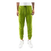 Fluwelen sweatpants met geborduurd logopatch Corsinelabedoli , Green ,...