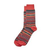 Fair Isle Jacquard Crew Socks RoToTo , Multicolor , Heren