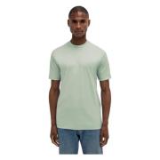 Mint Groene Glanzende T-shirt Valenza , Green , Heren