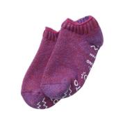 Heather Knit Slipper Socks RoToTo , Purple , Heren