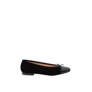 Zwarte Suède Balletflats Parallele , Black , Dames