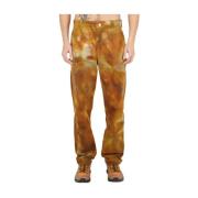 Denim Stash Broek met Tie Dye Affxwrks , Brown , Heren