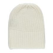 Ivoor Wol Beanie Elastisch Geribbeld Patroon Andrea Ya’aqov , Beige , ...