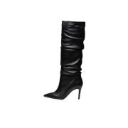 Stijlvolle Laarzen voor Trendy Vrouwen Poche Paris , Black , Dames