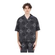 Korte mouwen shirt met paisley patroon Garment Workshop , Black , Here...