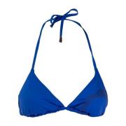 Klassieke Driehoek Bikini Top Blauw Trussardi , Blue , Dames