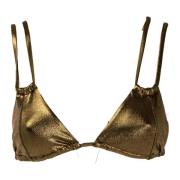 Triangle Bra Bikini met Vetersluiting Trussardi , Yellow , Dames