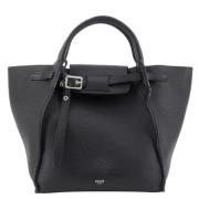 Pre-owned Leather totes Celine Vintage , Black , Dames