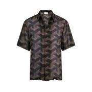 Antraciet Shirt Klassieke Kraag Knoopsluiting Dries Van Noten , Gray ,...