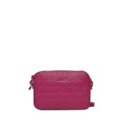 Roze Leren Crossbody Tas Liu Jo , Pink , Dames