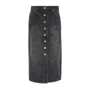 Denim Rok Vandy met Zakken Isabel Marant Étoile , Black , Dames