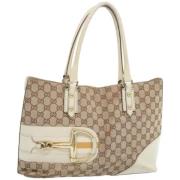 Pre-owned Canvas totes Gucci Vintage , Brown , Dames