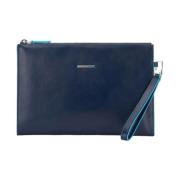 Slanke iPad Mini Hoes met Brillenvak Piquadro , Blue , Heren