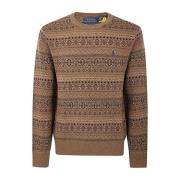 Camel Combo Pullover Sweater Ralph Lauren , Brown , Heren