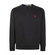 Zwarte Gebreide Crew Neck Sweatshirt Ralph Lauren , Black , Heren