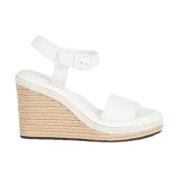 Dames Sleehak Sandalen Calvin Klein , White , Dames