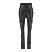 Zwarte Broek Pantalone/Pants Msgm , Black , Dames