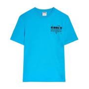 Korte Mouw T-shirt Diadora , Blue , Heren