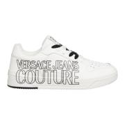 Gestreepte Starlight Sneakers met Vetersluiting Versace Jeans Couture ...