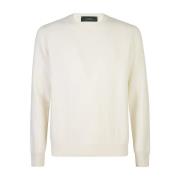 Crème Sweater Lange Mouw Regular Fit Zanone , Beige , Heren