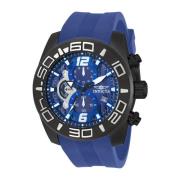 Pro Diver Kwarts Horloge Blauwe Wijzerplaat Invicta Watches , Black , ...