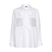 Stud Detail Katoenen Blouse Caroline Biss , White , Dames