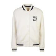 Witte Bomberjack met Gestreepte Kraag Givenchy , White , Dames