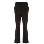 Hoge taille zwarte flare broek Max Mara , Black , Dames