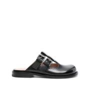 Zwarte Mary-Jane Mule Sandalen Loewe , Black , Dames