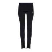 Leggings met uitsnijdingen Adidas by Stella McCartney , Black , Dames