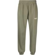 Club Sweatpant Olive Elastische Witte Logo Represent , Green , Heren