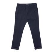 Blauwe Slim Fit Broek Up235Gse043Ptd890 Dondup , Blue , Heren