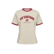 Edgecc Tee Toppe T-Shirts Offwhite Co'Couture , Beige , Dames