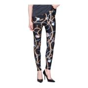 Hoge taille patroon leggings Silvian Heach , Black , Dames